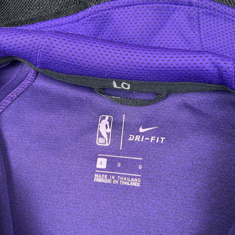 Nike Los Angeles Lakers Hoodie Mens L Purple Therma Flex NBA Showtime On Court - Picture 3 of 11